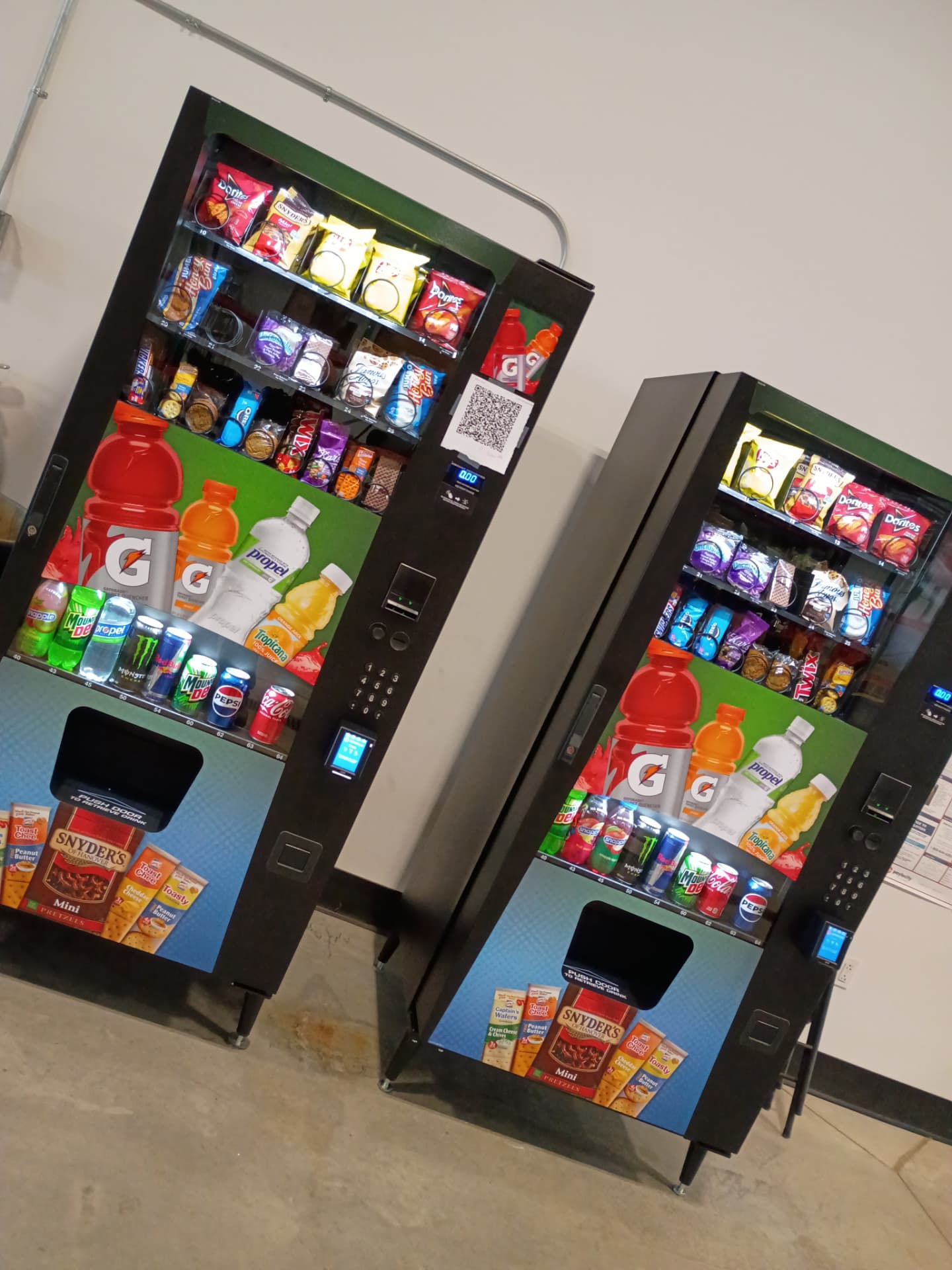 BightTime Foods snack and drink vending machines