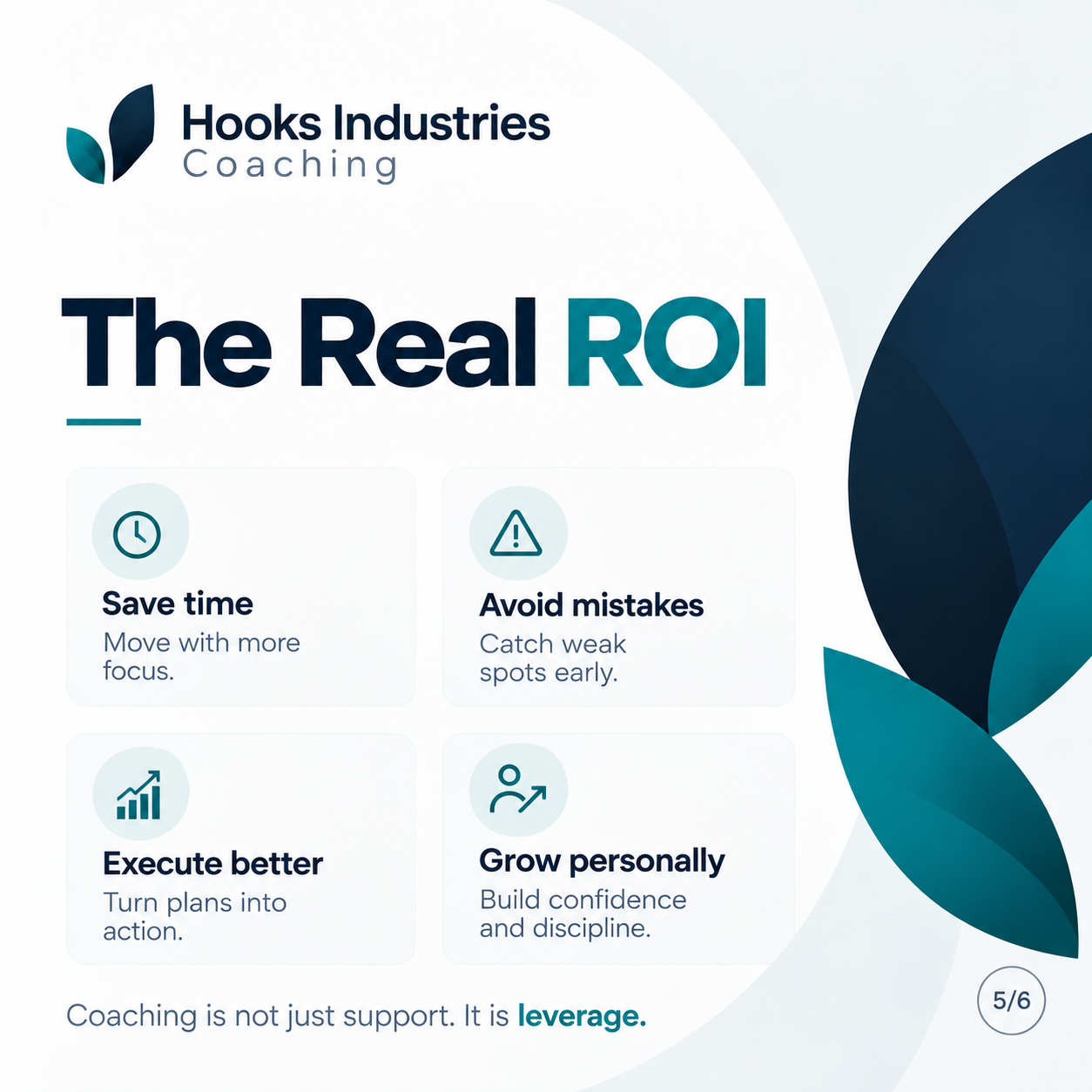 The Real ROI — Save time, avoid mistakes, execute better, and grow personally.